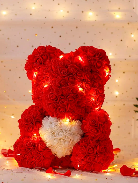 Red Rose Bear - Large